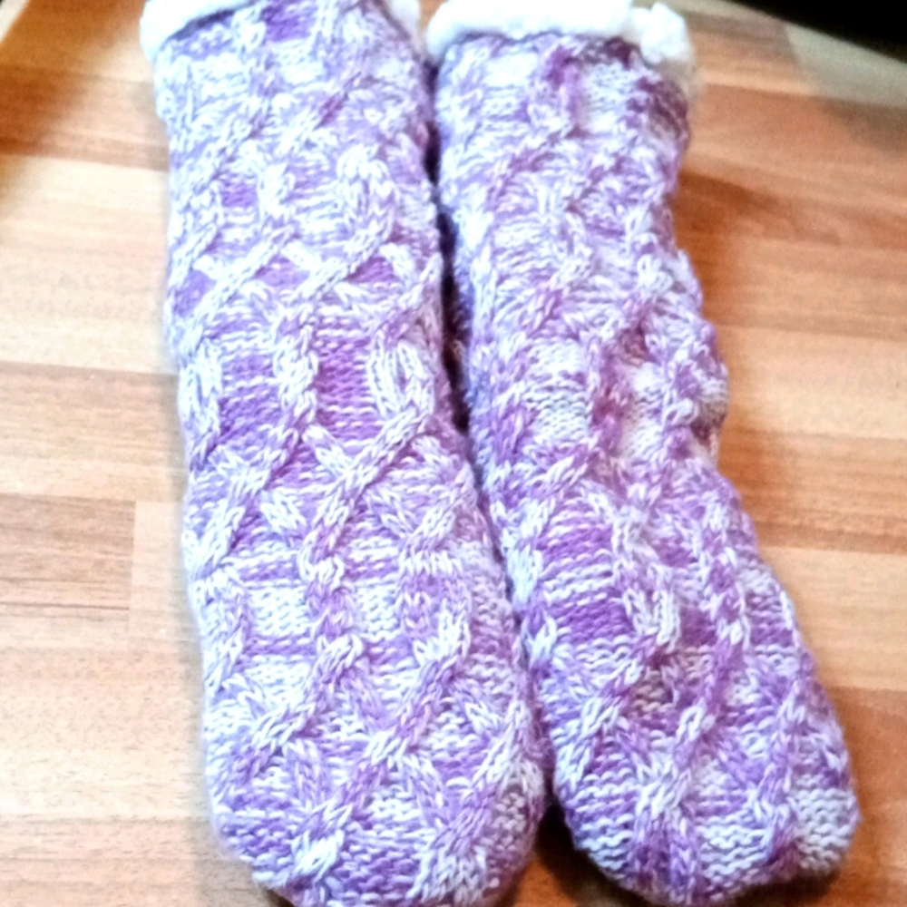 JUST COZY -  Warm Winter Slippers (purple)🧦💜